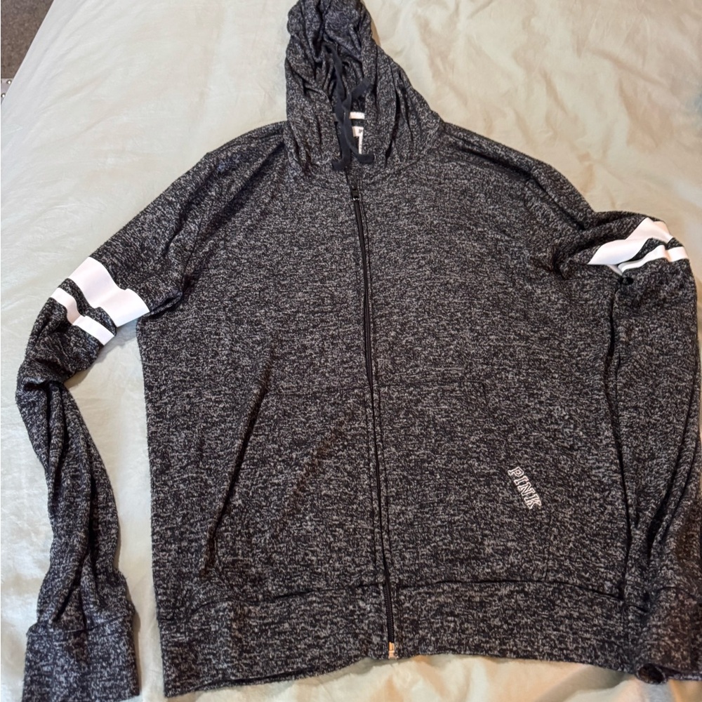 PINK Victoria's up Charcoal and White Jogger Set - Picture 2 of 8